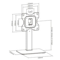 Techly ICA-LCD 323S Flachbildschirm-Tischhalterung 109,2 cm (43") Tisch/Bank Schwarz