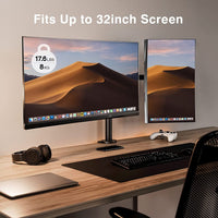 Techly ICA-LCD 582-D Flachbildschirm-Tischhalterung 81,3 cm (32") Tisch/Bank Schwarz
