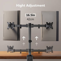 Techly ICA-LCD 582-D Flachbildschirm-Tischhalterung 81,3 cm (32") Tisch/Bank Schwarz