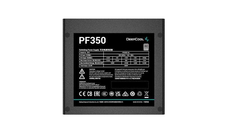 DeepCool R-PF350D-HA0B-EU Netzteil 350 W 20+4 pin ATX ATX Schwarz