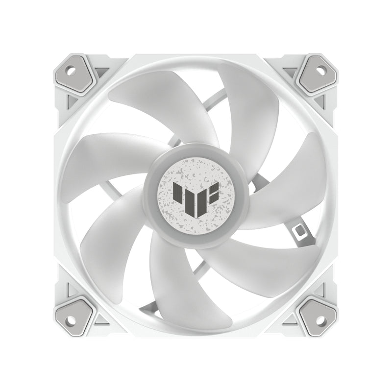 ASUS TUF GAMING TF120 ARGB WHITE EDITION Computergehäuse Luftkühlung 12 cm Weiß 1 Stück(e)