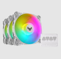 ASUS TUF GAMING TF120 ARGB WHITE EDITION 3IN1 Computergehäuse Luftkühlung 12 cm Weiß 3 Stück(e)