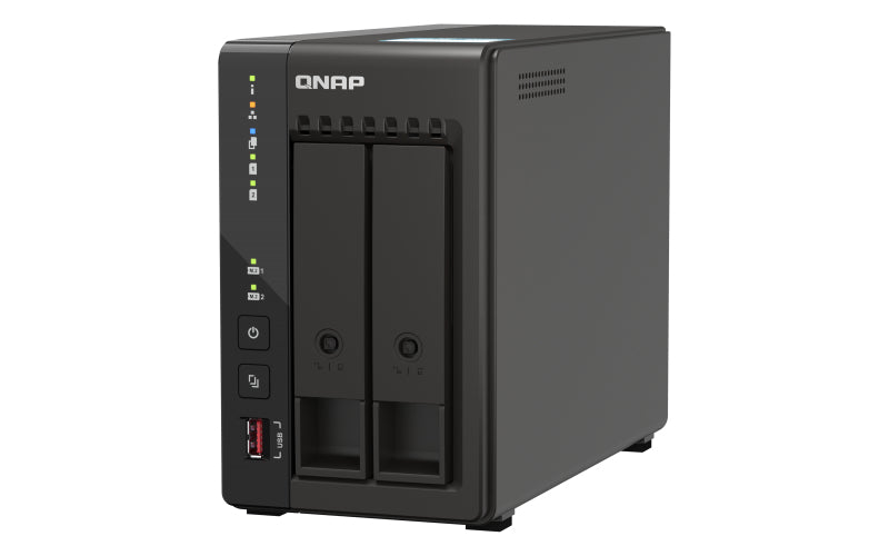 QNAP TS-253E NAS Tower Intel® Celeron® J6412 8 GB 0 TB QNAP QTS Schwarz