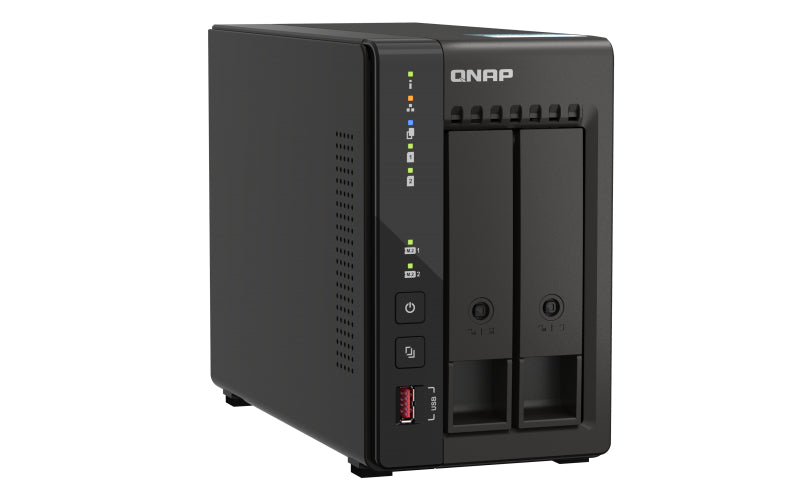 QNAP TS-253E NAS Tower Intel® Celeron® J6412 8 GB 0 TB QNAP QTS Schwarz