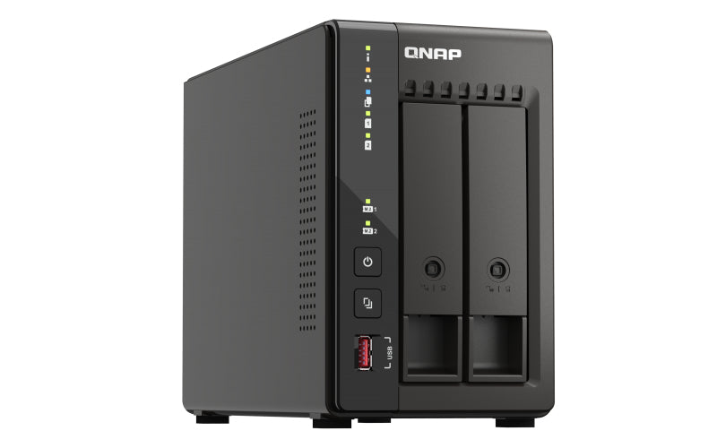 QNAP TS-253E NAS Tower Intel® Celeron® J6412 8 GB 0 TB QNAP QTS Schwarz