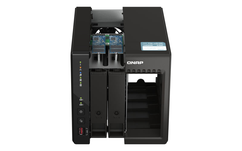 QNAP TS-253E NAS Tower Intel® Celeron® J6412 8 GB 0 TB QNAP QTS Schwarz