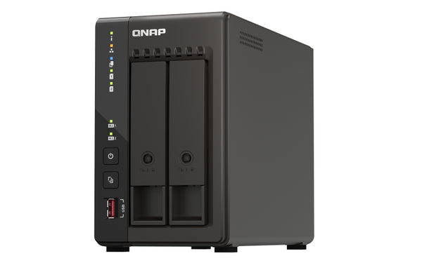 QNAP TS-253E NAS Tower Intel® Celeron® J6412 8 GB 0 TB QNAP QTS Schwarz