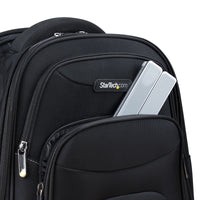 StarTech.com Faltbarer Laptop Ständer, Tragbarer Höhenverstellbarer Ergonomischer Laptopständer, Tragkraft 10 kg, Aluminium Laptophalterung neigbar, Notebook Ständer, Schwenkbare Laptop Unterlage