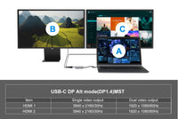 Conceptronic DONN13G laptop-dockingstation & portreplikator Kabelgebunden USB 3.2 Gen 1 (3.1 Gen 1) Type-C Grau