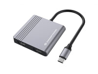 Conceptronic DONN13G laptop-dockingstation & portreplikator Kabelgebunden USB 3.2 Gen 1 (3.1 Gen 1) Type-C Grau