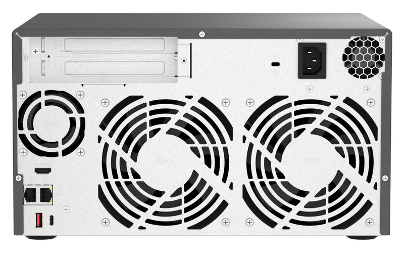 QNAP TVS-h874X NAS Tower Intel® Core™ i9 64 GB DDR4 0 TB QuTS hero Schwarz