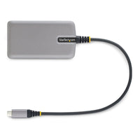 StarTech.com 3 Port USB C Hub mit Ethernet - 3x USB-A 3.0 5Gbit/s Anschlüsse - Gigabit Ethernet RJ45 - USB C auf USB Verteiler - 30cm langes Kabel - Mini USB C Hub Adapter mit LAN