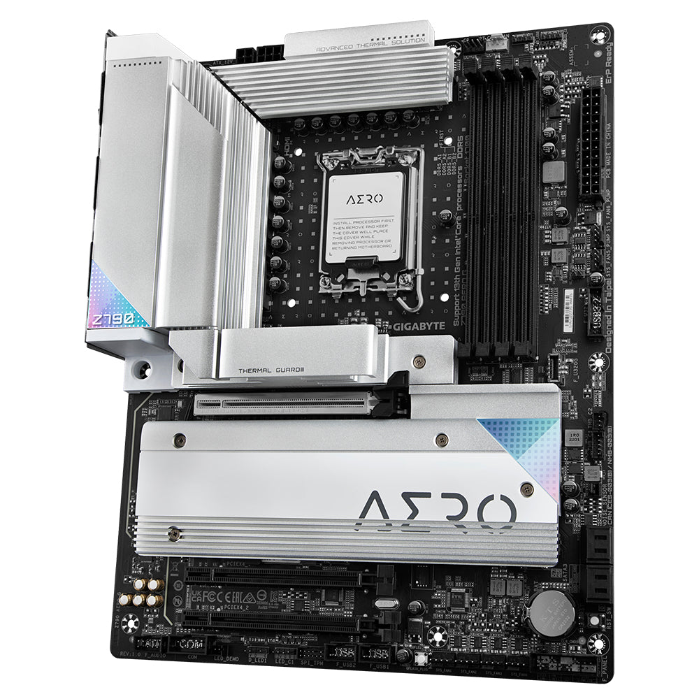 GIGABYTE Z790 AERO G Motherboard - Unterstützt Intel Core 14. Generation CPUs, bis zu 7600MHz DDR5 (OC), 1xPCIe 5.0+4xPCIe 4.0 M.2, Wi-Fi 6E, 2.5GbE LAN, USB 3.2 Gen 2x2