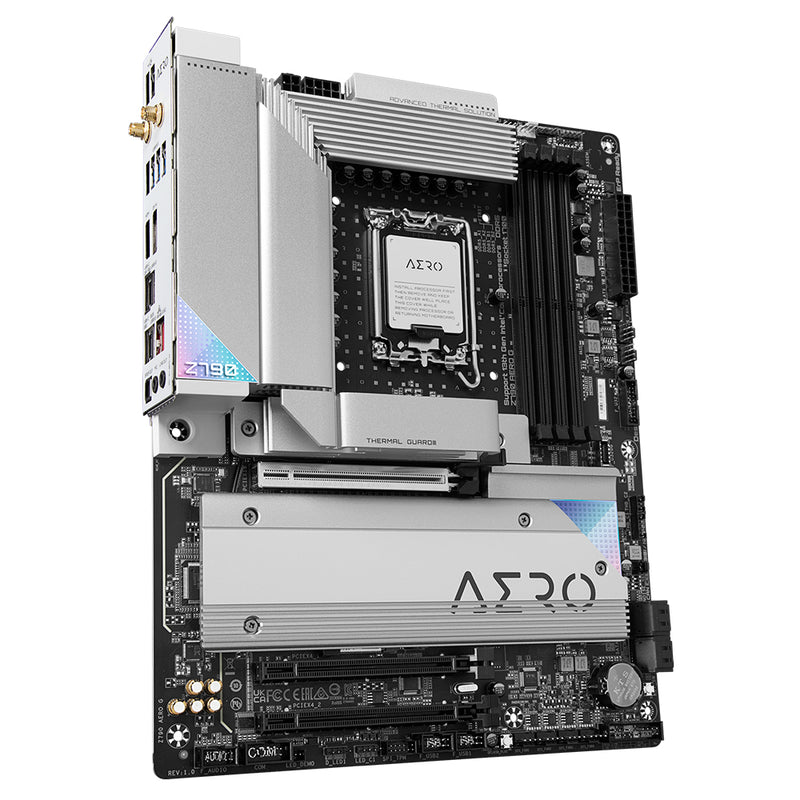 GIGABYTE Z790 AERO G Motherboard - Unterstützt Intel Core 14. Generation CPUs, bis zu 7600MHz DDR5 (OC), 1xPCIe 5.0+4xPCIe 4.0 M.2, Wi-Fi 6E, 2.5GbE LAN, USB 3.2 Gen 2x2