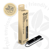 CLUB3D USB4™ Gen3x2 Type-C, 6-in-1 Hub with HDMI™ 8K60Hz or 4K120Hz, 2xUSB Type-A(10G), Ethernet RJ45(2.5G) and 2xUSB Type-C, 1x Data(10G) and 1xPD3.0 charging 100 watt