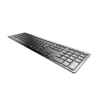 CHERRY KW 9100 SLIM Tastatur Universal RF Wireless + Bluetooth QWERTY UK Englisch Schwarz