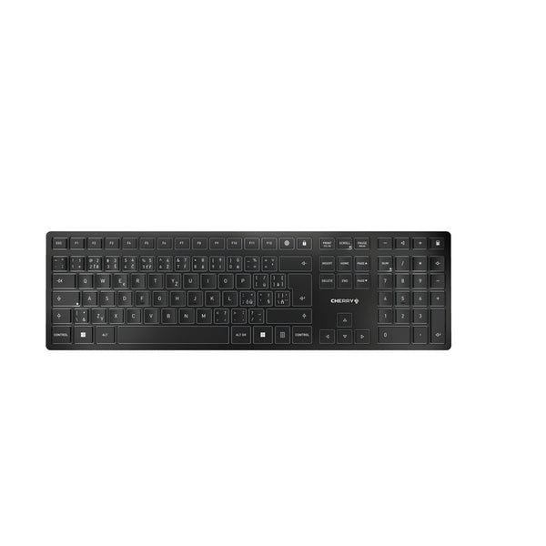 CHERRY KW 9100 SLIM Tastatur Universal RF Wireless + Bluetooth Schwarz