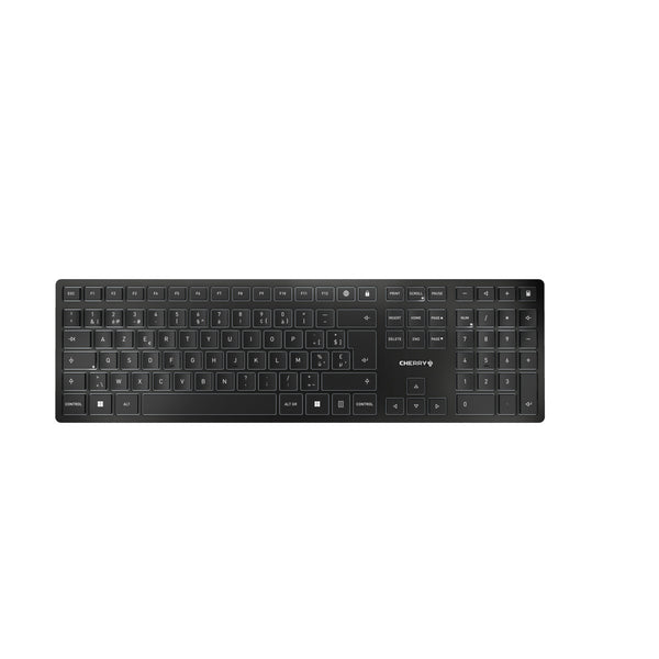 CHERRY KW 9100 SLIM Tastatur Universal RF Wireless + Bluetooth Schwarz