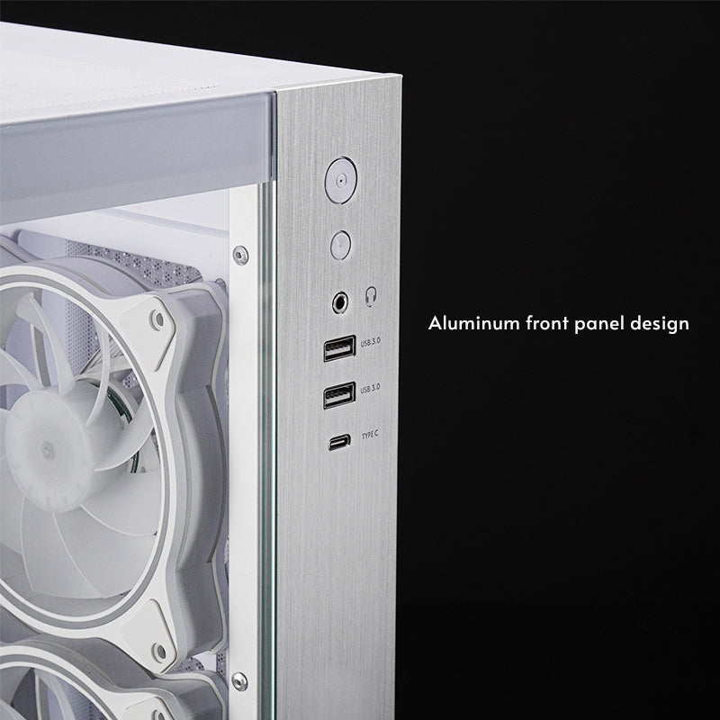 Chieftec Visio White GM-30W-TG-OP white Tempered Glass x 2