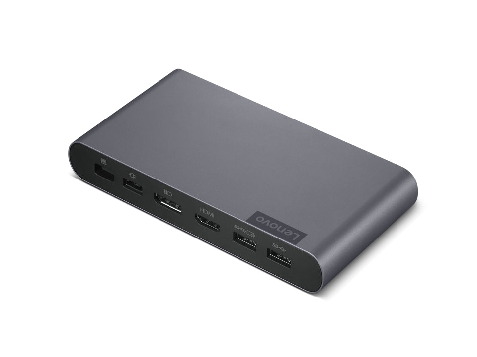 Lenovo 40B30090EU laptop-dockingstation & portreplikator 2 x USB 3.2 Gen 2 (3.1 Gen 2) Type-C Grau