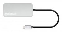 Manhattan 130615 laptop-dockingstation & portreplikator Kabelgebunden USB 3.2 Gen 1 (3.1 Gen 1) Type-C Aluminium