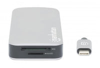 Manhattan 130615 laptop-dockingstation & portreplikator Kabelgebunden USB 3.2 Gen 1 (3.1 Gen 1) Type-C Aluminium