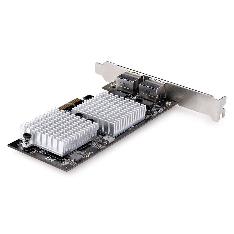 StarTech.com 2-Port 10Gbe Netzwerkkarte, PCIe Ethernet 10 Gigabit Karte für PCs/Server, PCI Express Netzwerkkarte/10gb LAN Karte, Sechs Geschwindigkeits NIC, 10GBASE-T und NBASE-T