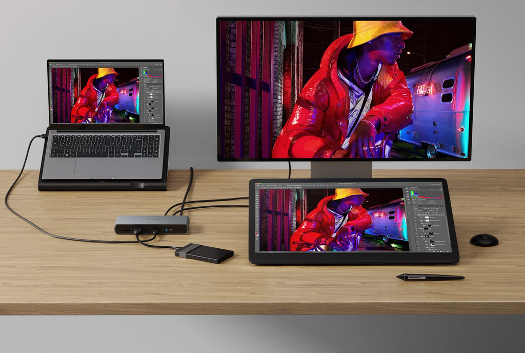 Targus HDTB4D-EU laptop-dockingstation & portreplikator Andocken Thunderbolt 4 Grau