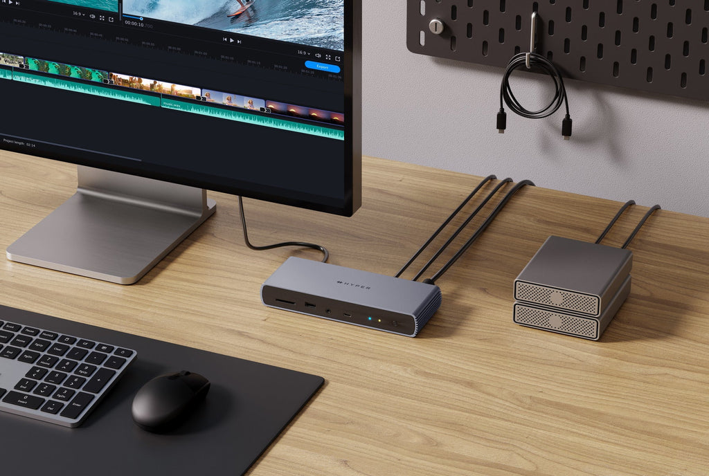 Targus HDTB4D-EU laptop-dockingstation & portreplikator Andocken Thunderbolt 4 Grau