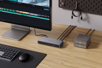 Targus HDTB4D-EU laptop-dockingstation & portreplikator Andocken Thunderbolt 4 Grau