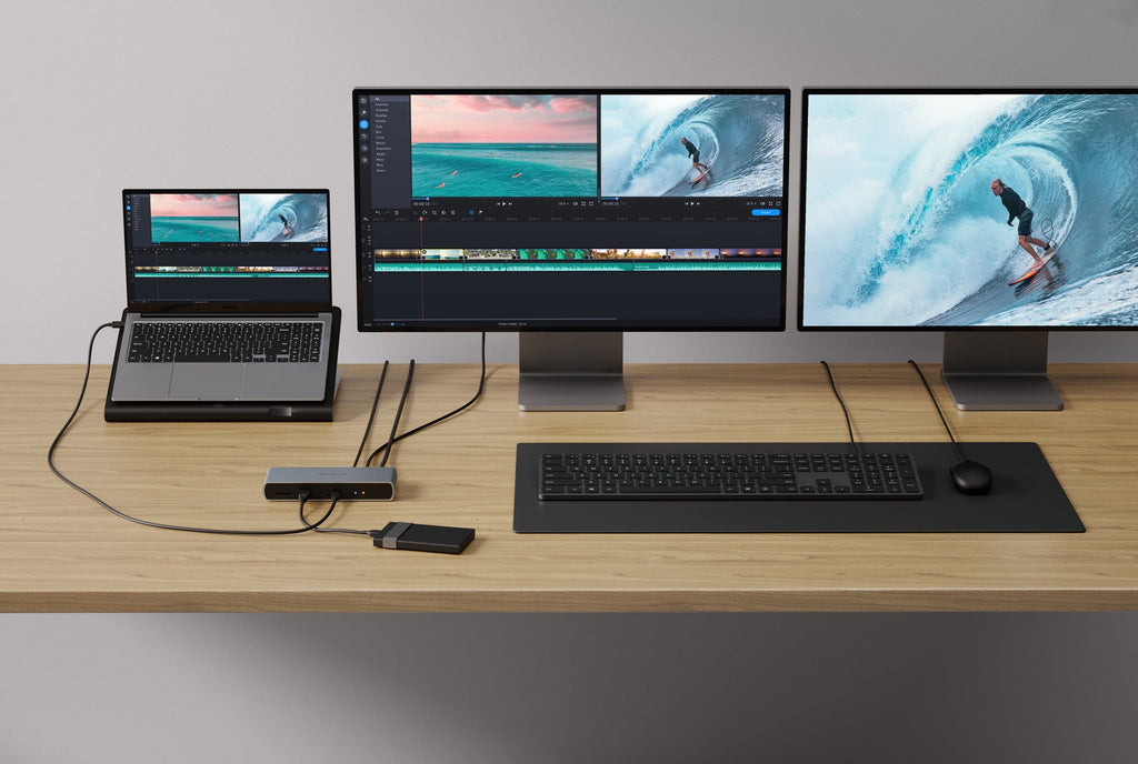 Targus HDTB4D-EU laptop-dockingstation & portreplikator Andocken Thunderbolt 4 Grau