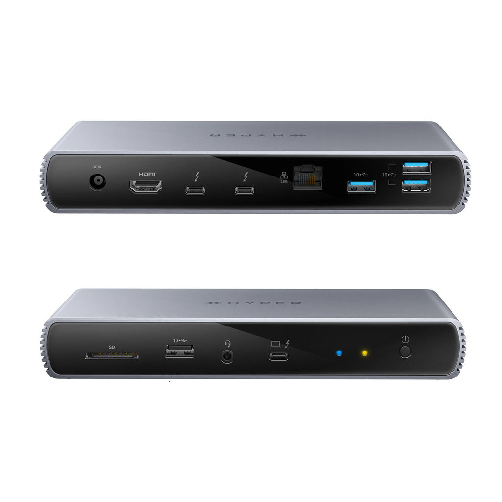 Targus HDTB4D-EU laptop-dockingstation & portreplikator Andocken Thunderbolt 4 Grau
