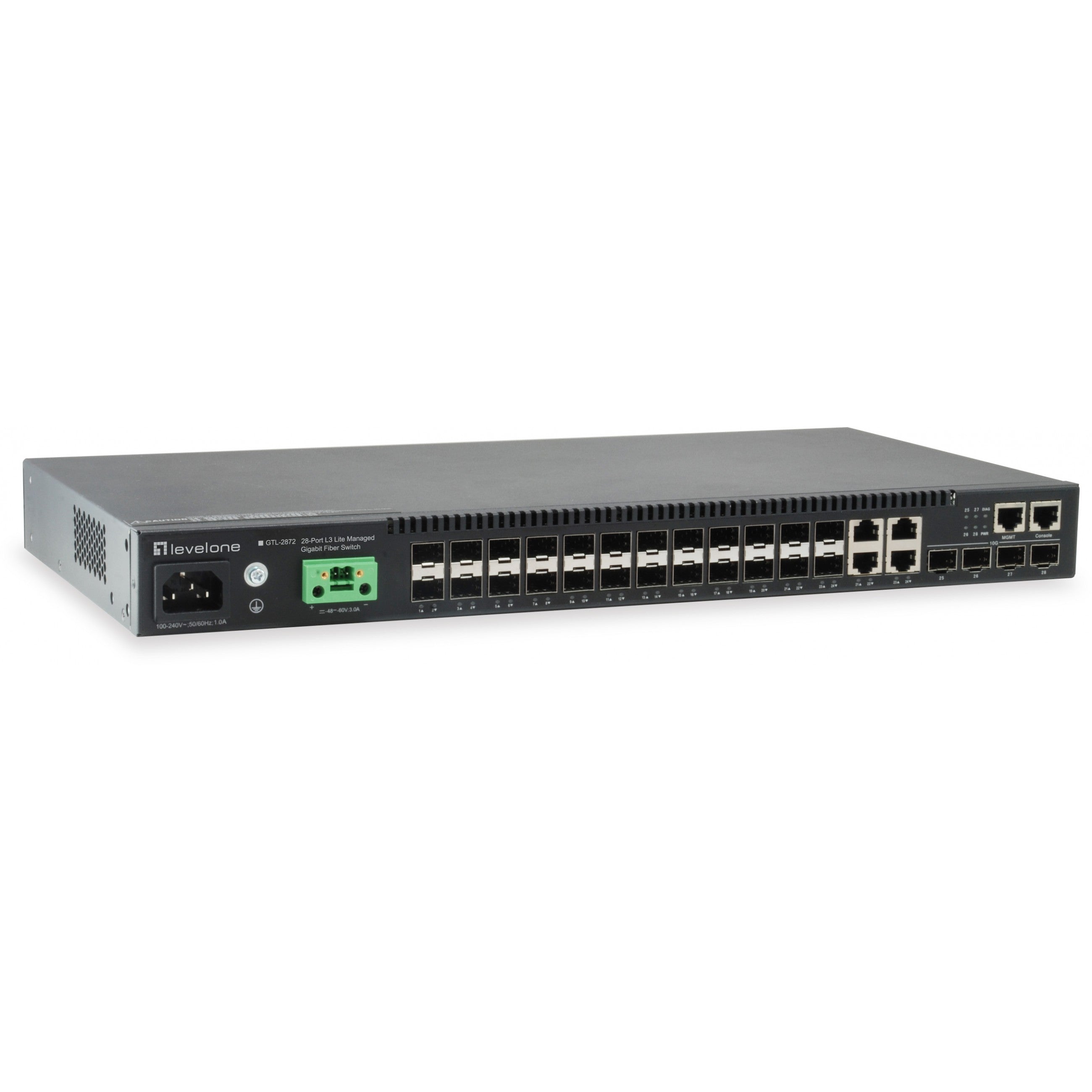 Switch 48.3cm 24x SFP GTL-2872 4xGE 4xSFP+ - Switch - Glasfaser (LWL)