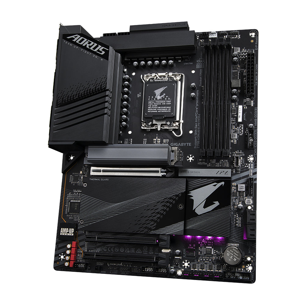 GIGABYTE Z790 AORUS ELITE DDR4 Mainboard - Unterstützt Intel Core Prozessoren 14th Gen CPUs, 16+1+2 Phases Digital VRM, up to 5333MHz DDR4 (OC), 4xPCIe 4.0 M.2, 2.5GbE LAN, USB 3.2 Gen 2x2