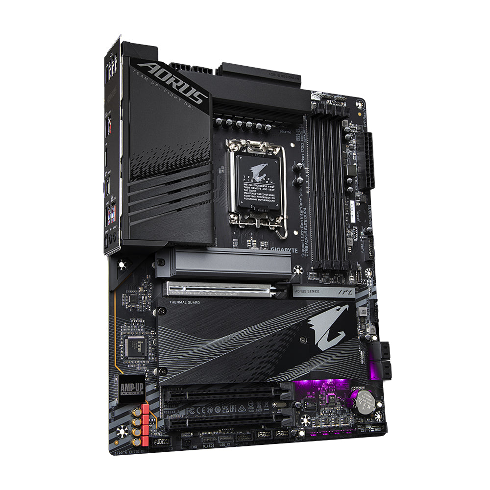 GIGABYTE Z790 AORUS ELITE DDR4 Mainboard - Unterstützt Intel Core Prozessoren 14th Gen CPUs, 16+1+2 Phases Digital VRM, up to 5333MHz DDR4 (OC), 4xPCIe 4.0 M.2, 2.5GbE LAN, USB 3.2 Gen 2x2