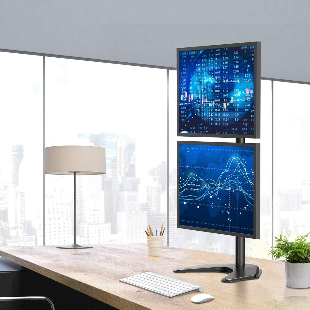Techly ICA-LCD 2520V Flachbildschirm-Tischhalterung 68,6 cm (27") Tisch/Bank Schwarz