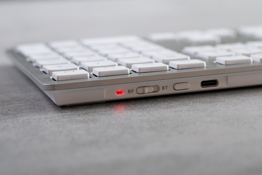 CHERRY KW 9100 SLIM FOR MAC Tastatur Universal USB + Bluetooth QWERTZ Deutsch Silber