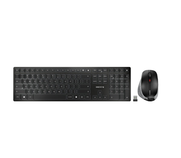 CHERRY DW 9500 SLIM Tastatur Maus enthalten Universal RF Wireless + Bluetooth QWERTY Spanisch Schwarz, Grau