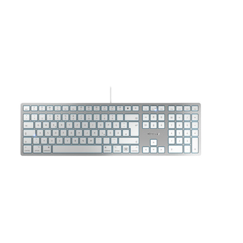 CHERRY KC 6000C FOR MAC Tastatur Universal USB QWERTZ Deutsch Silber