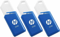 HP x755w Triple Pack USB-Stick 32 GB USB Typ-A 3.2 Gen 1 (3.1 Gen 1) Blau, Weiß