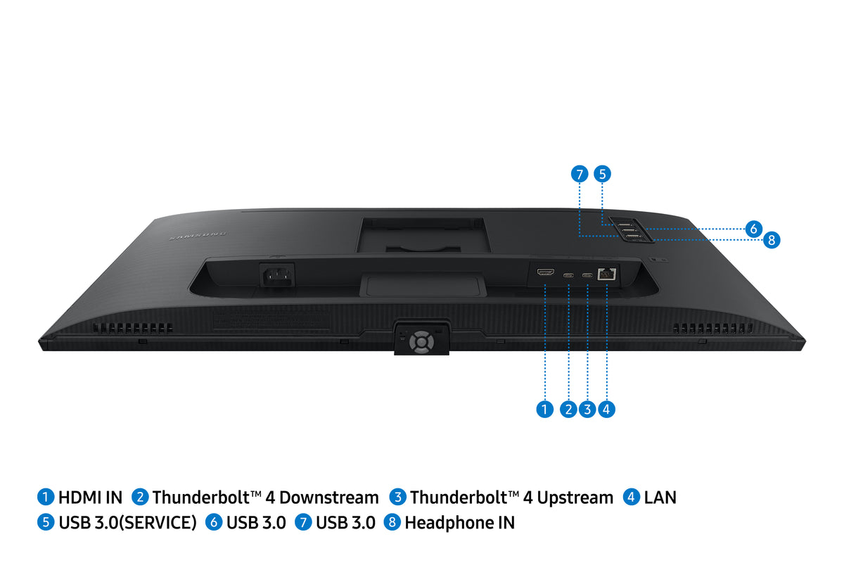 Samsung S80TB Computerbildschirm 68,6 cm (27") 3840 x 2160 Pixel 4K Ultra HD LED Schwarz