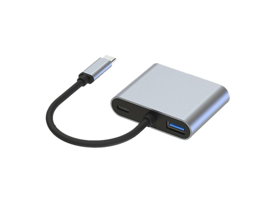 Conceptronic DONN16G Kabelgebunden USB 3.2 Gen 1 (3.1 Gen 1) Type-C Grau