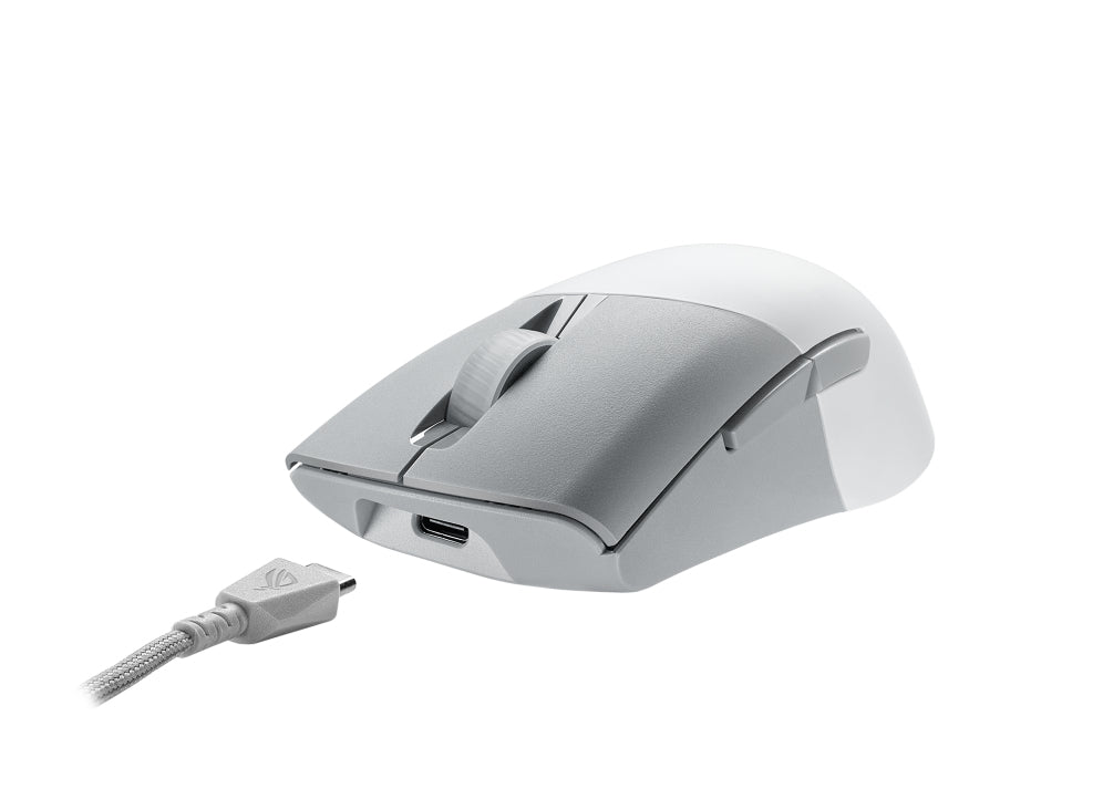 ASUS ROG Keris Wireless AimPoint Maus Gaming rechts RF Wireless + Bluetooth + USB Type-C Optisch 36000 DPI