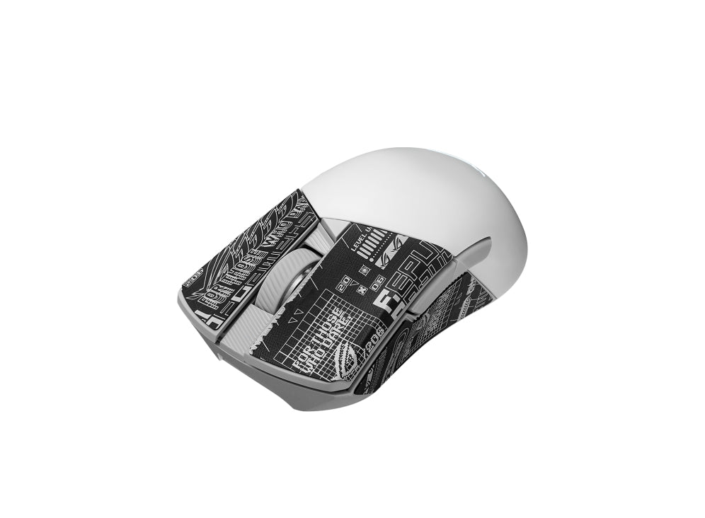 ASUS ROG Gladius III Wireless Aimpoint White Maus Gaming rechts RF Wireless + Bluetooth + USB Type-A Optisch 36000 DPI