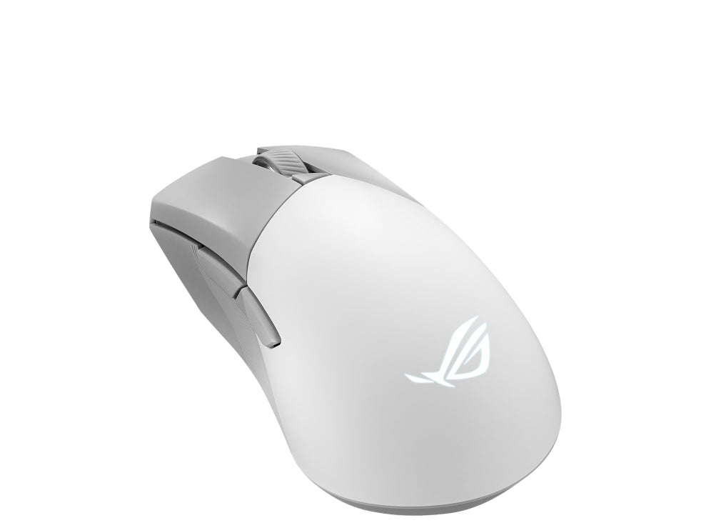 ASUS ROG Gladius III Wireless Aimpoint White Maus Gaming rechts RF Wireless + Bluetooth + USB Type-A Optisch 36000 DPI