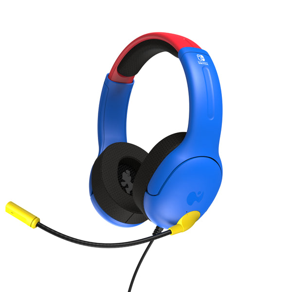 Cuffie cablate PDP LVL40 con archetto, gaming, blu, rosso