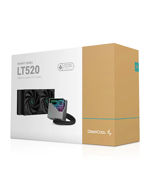 DeepCool LT520 Prozessor All-in-One-Flüssigkeitskühler 12 cm Schwarz 1 Stück(e)