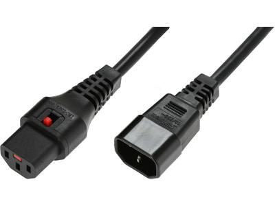 Microconnect PC1022 Stromkabel Schwarz 3 m C14-Koppler C13-Koppler