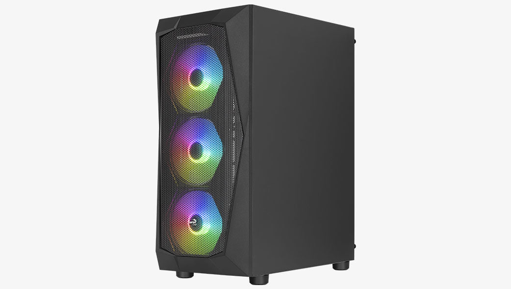 Aerocool Falcon ARGB Midi Tower Schwarz