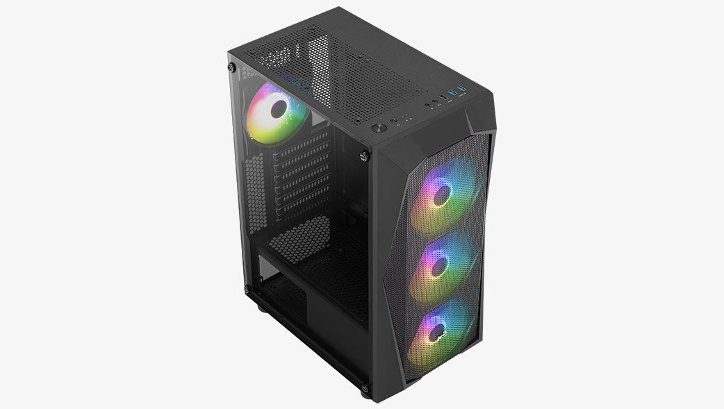 Aerocool Falcon ARGB Midi Tower Schwarz